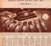 1942 Vintage Bulova Ad - Courtesy of John Pirino