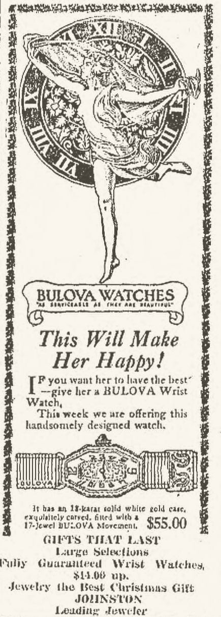 1922 Bulova advert