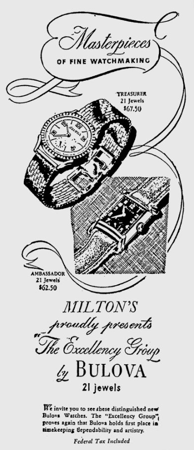 1946 Bulova watches