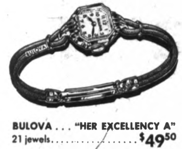 1947 Bulova Her Excellency "A"