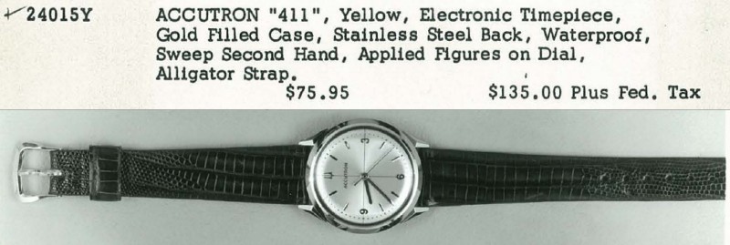 1966 Bulova Accutron "411"