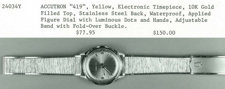 1966 Bulova Accutron "419"
