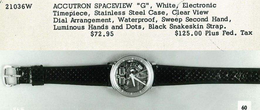 1967 Bulova Accutron Spaceview "G"