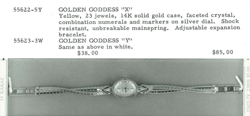 1969 Bulova Golden Goddess