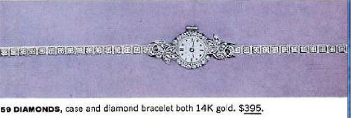 1959 Bulova 59 Diamond watch