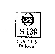 GS S139 Bulova watch crystal