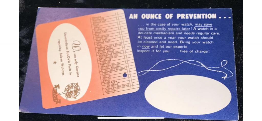Ounce of prevention card