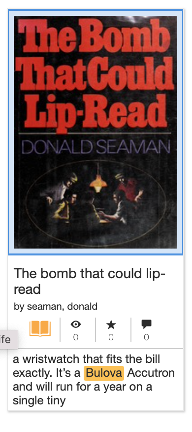 Book The Bomb that Could Lip Read