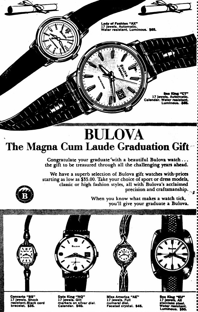 Bulova 1969 advert