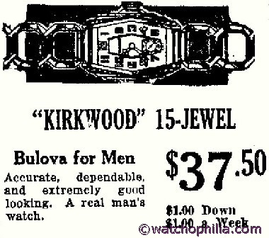 1932 Bulova Birkwood watch
