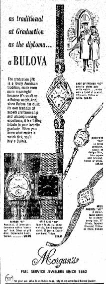 Bulova watch advert 1967