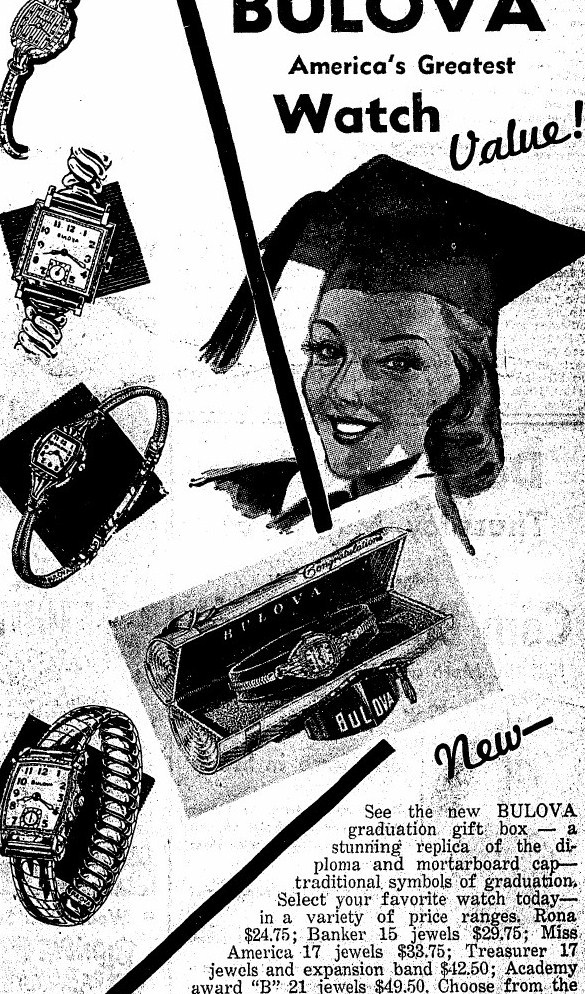 Bulova 1950s advert