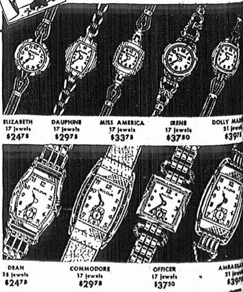 1941 Bulova Office watch advert