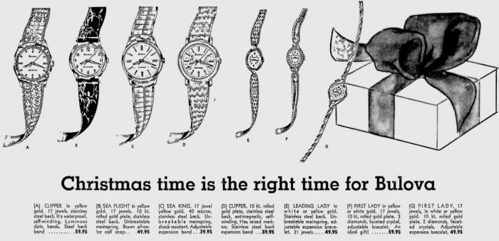 Bulova 1967 watch advert
