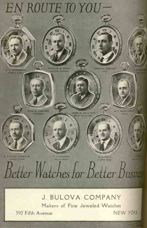 Early Bulova Pocket Watch advert