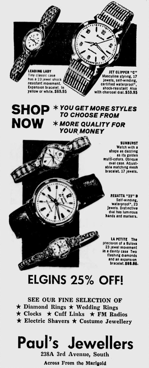 1964 Bulova advert
