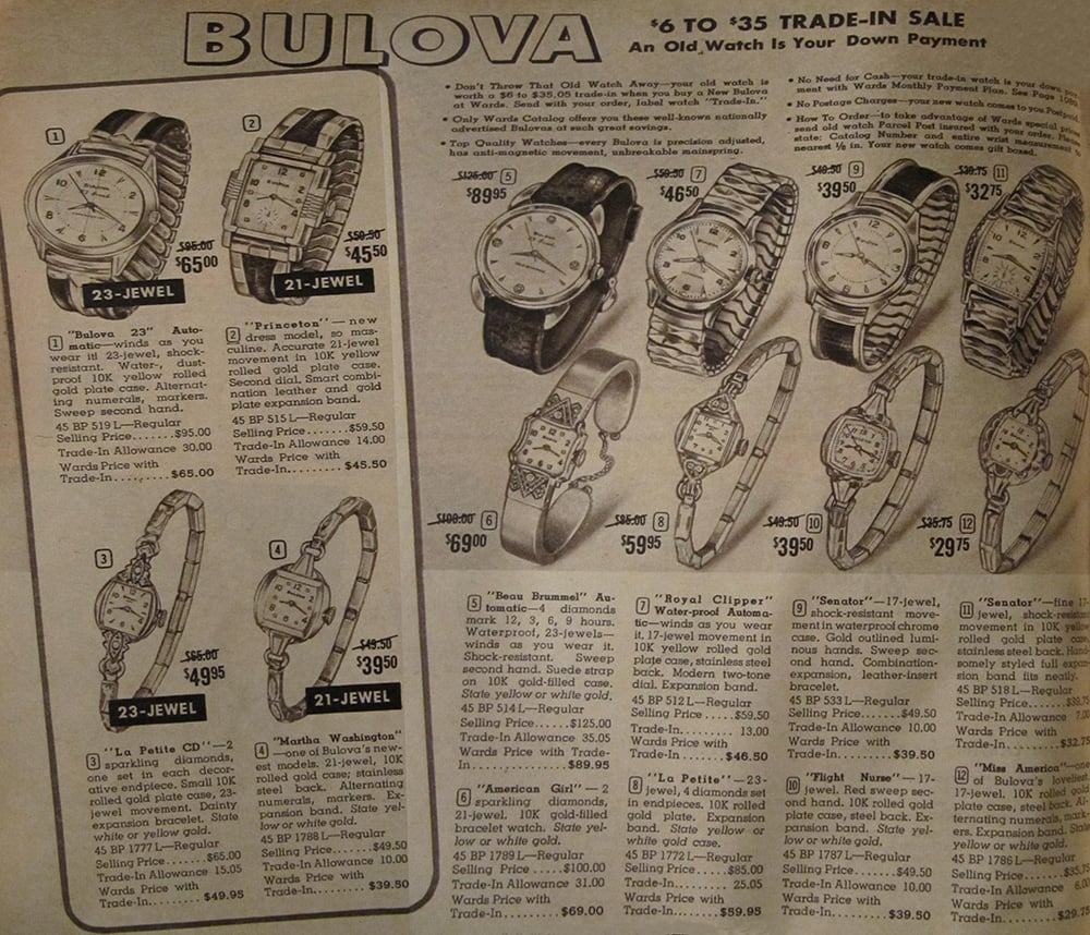 Bulova 1959 Vintage Advert