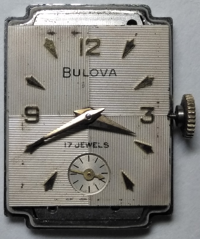 Dial removed from case