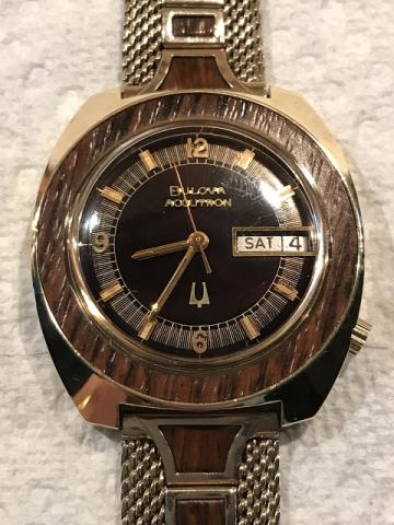 [1972 Accutron Date and Day Woody Bulova watch