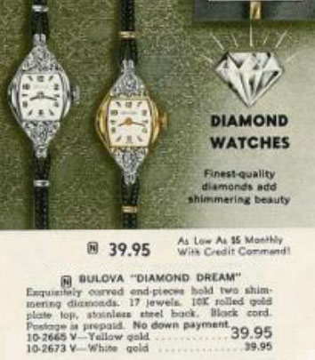 1966 Bulova Diamond Dream