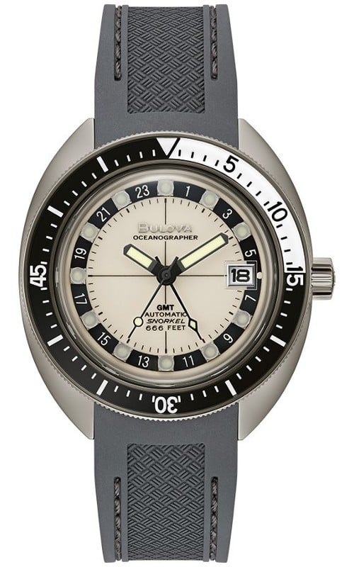 Bulova Oceanographer GMT Polyurethane Strap Performance Men's Watch - 98B407