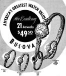 1947 Bulova Her Excellency watch advert