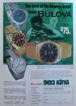 Vintage 1971 Bulova Sea King Ad