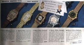 1941 Vintage Bulova Ad - Courtesy of Jerin Falcon