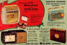1958 Vintage Bulova Radio and Electric Razor Ad