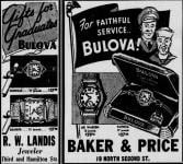 1943 Vintage Bulova Ad, courtesy of Jerin Falcon