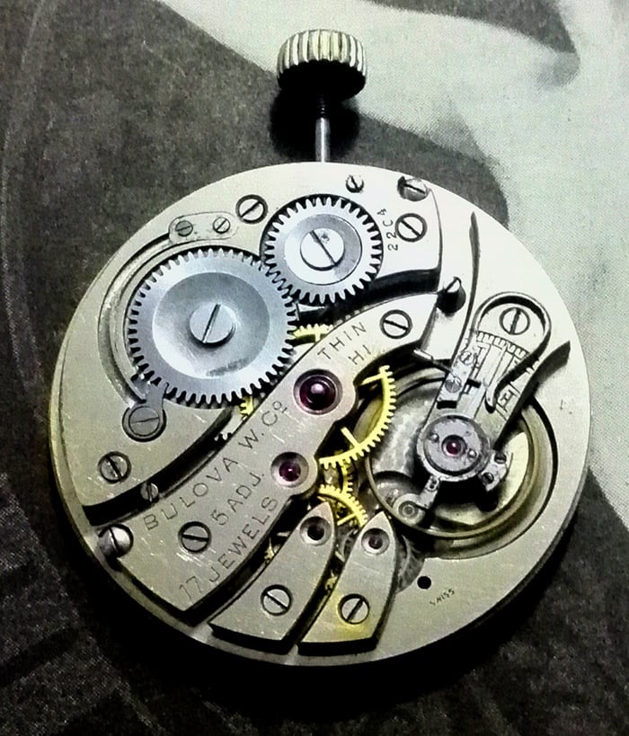 1920s Bulova Thin H1 watch movement