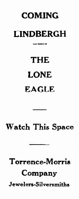 Coming Lindbergh - June 17, 1927