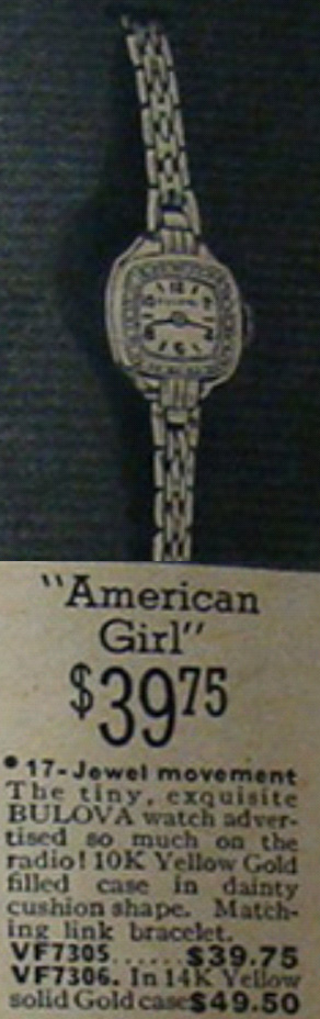 Bulova 1938 American Girl
