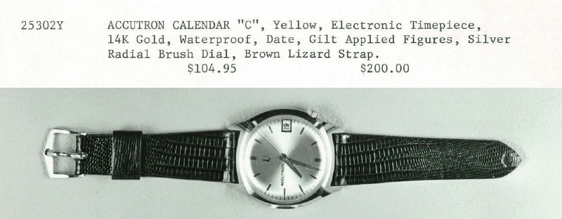 1966 Bulova Accutron Calendar "C"