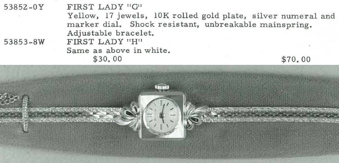 1969 Bulova First Lady G-H watch