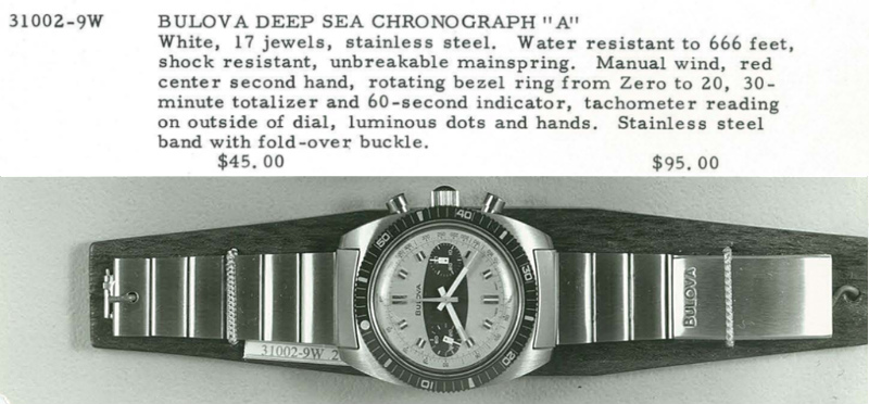 1970 Bulova Deep Sea Chronograph "A"