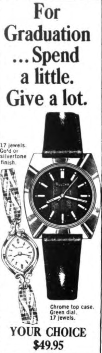 1976 Bulova watch advert