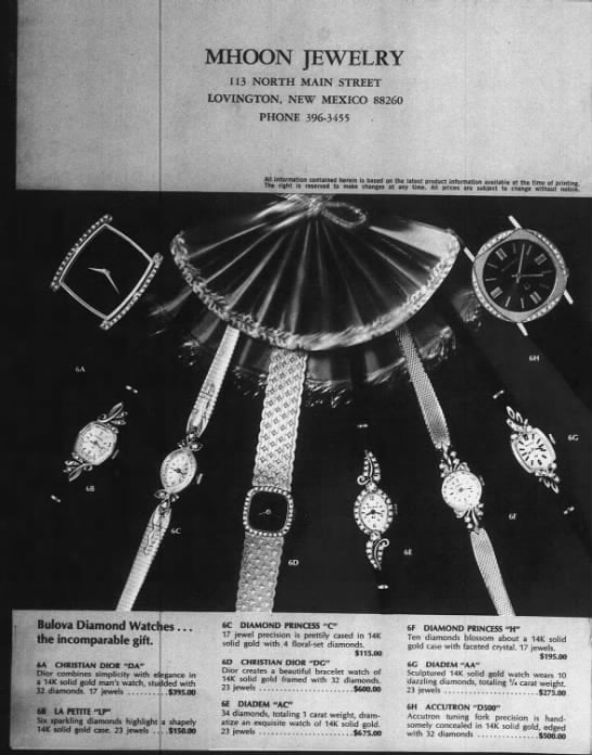 Bulova 1971 advert