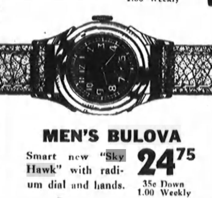 Buloba 1943 Sky Hawk watch