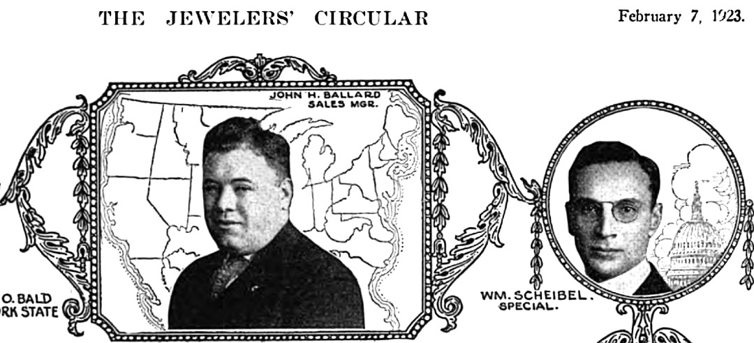1923 Jewelers Circular reference to William Scheibel