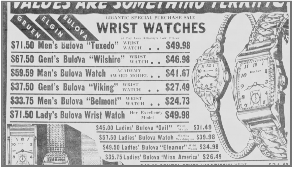 1951 Bulova Wilshire