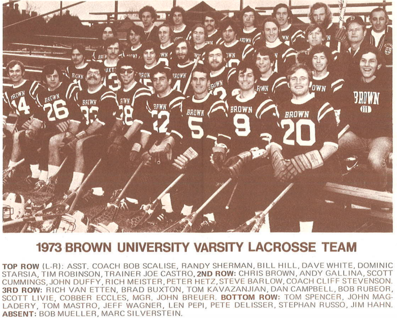 1973 Brown University Lacrosse Team