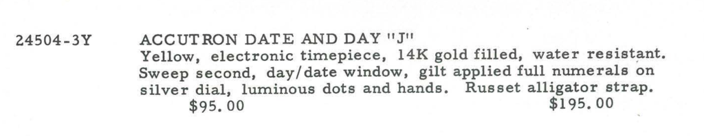 Accutron Date & Day J