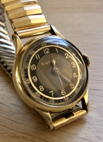 Watch after crystal lacquer-based "restoration"