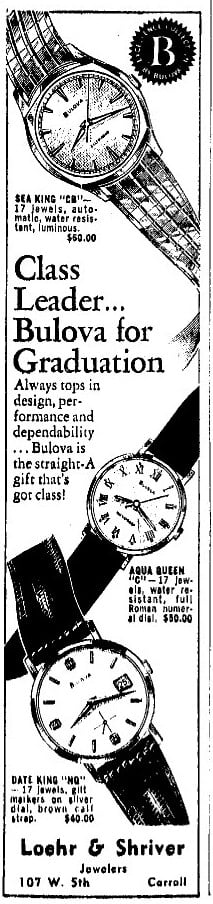 Bulova Sea King watch advert