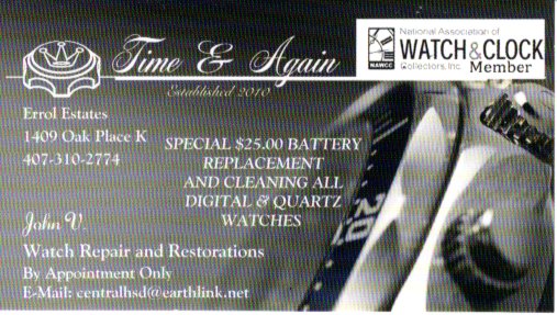 Time & Again (Specializing in Vintage Bulova Timepiece Restoration) 