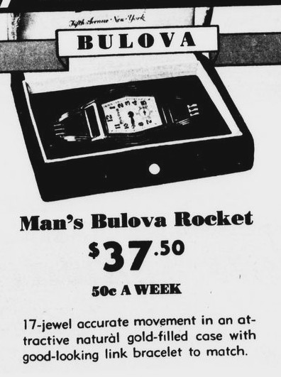 1936 Bulova Rocket Ad