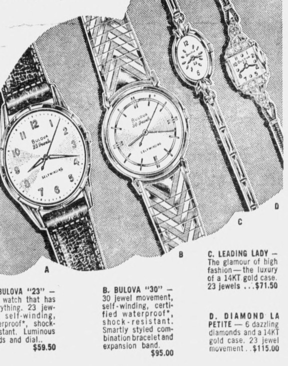 1960 Bulova 30 watch