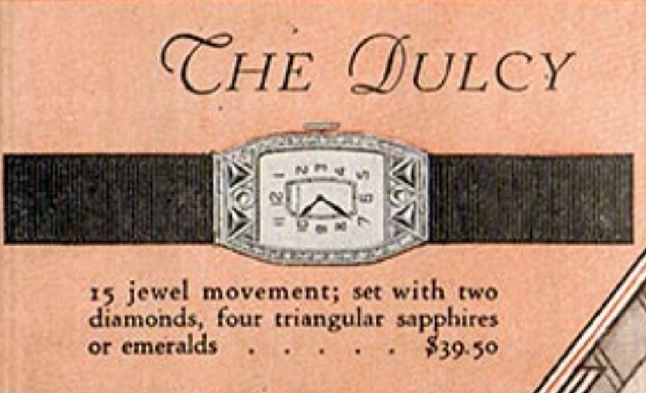 1929 Bulova Dulcy Ad