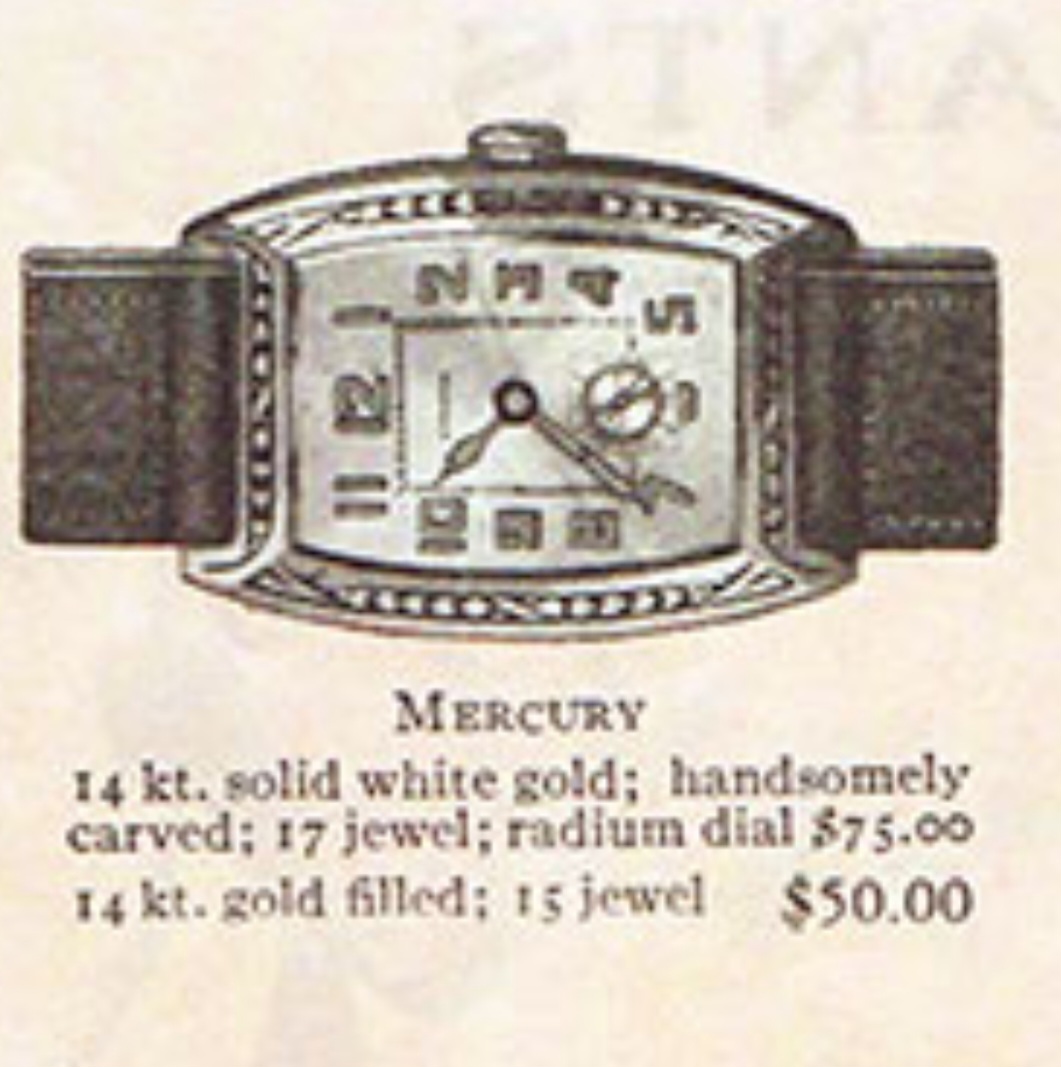 1927 Bulova Mercury 5-18-23 ad